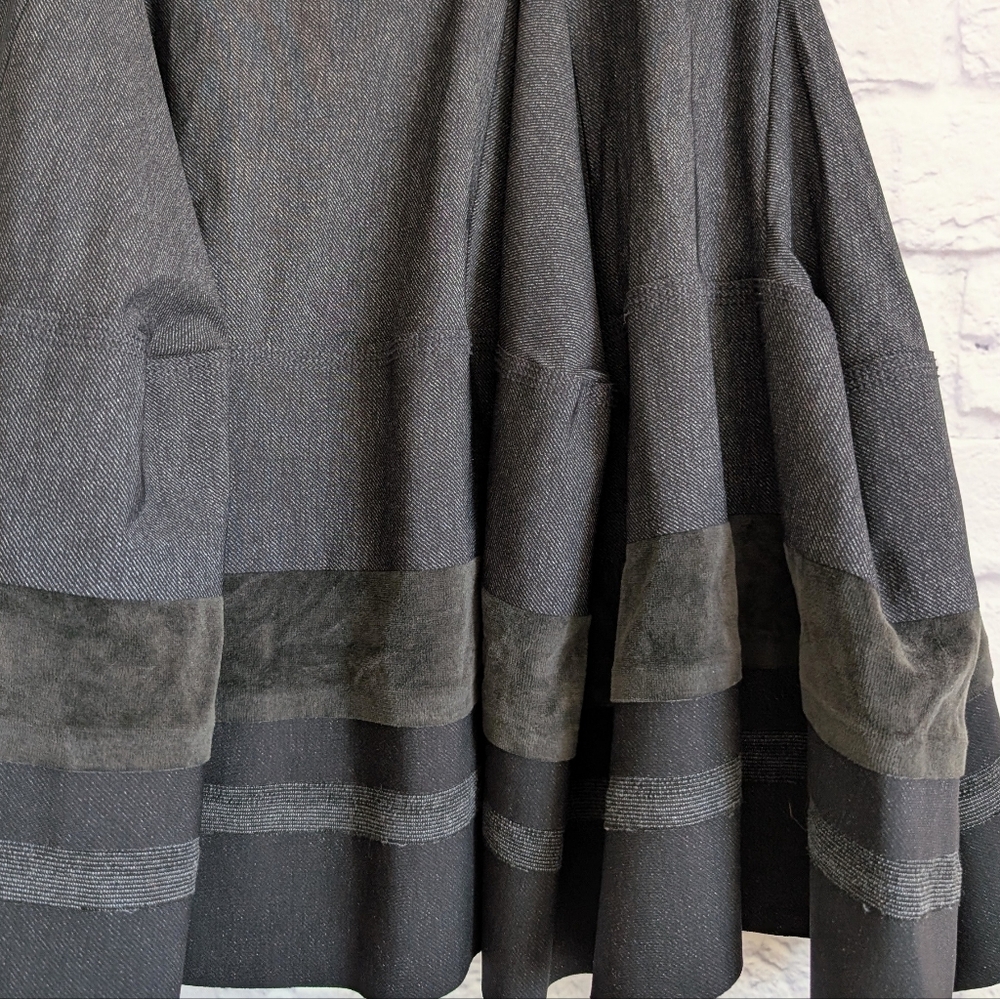 Vintage Y2K Marithe Francois Girbaud Skirt 38 6 Gray Mixed Medium Bubble - Picture 2 of 5